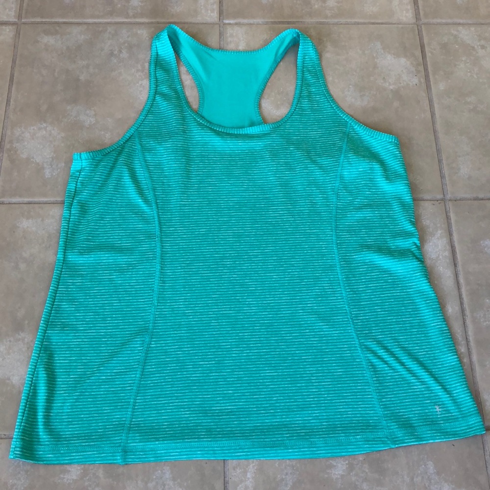 2xl green/white striped Tank Top NEW